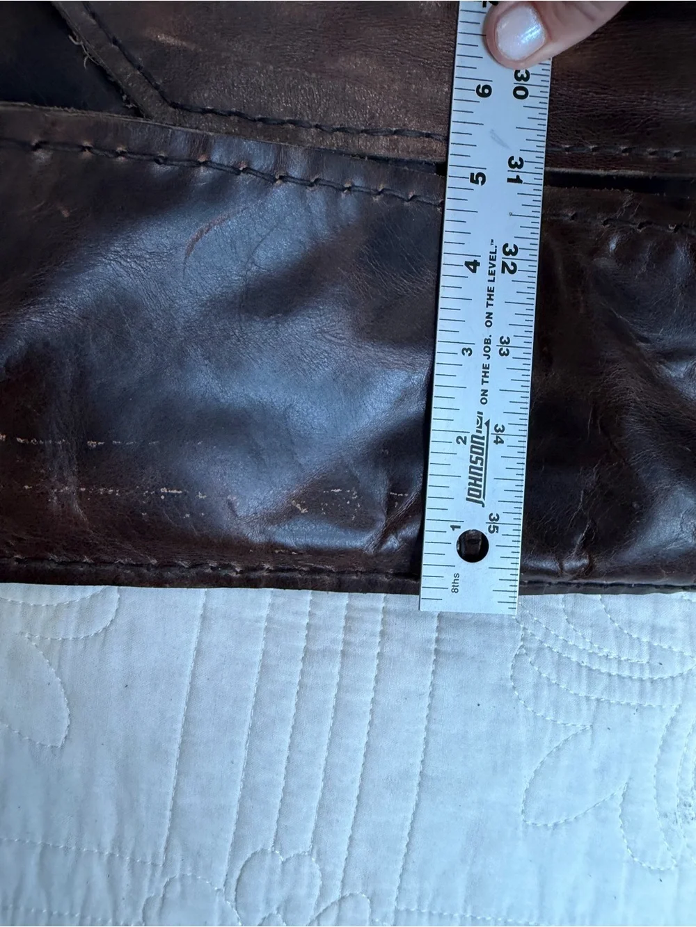Vintage Brown Leather Messenger Bag Purse 11x15x4” Envelope Style classic
